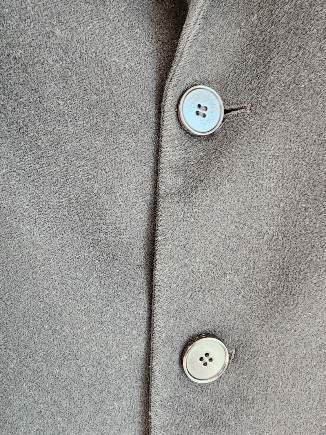 한섬 DKNY 울70% 캐시미어30% 블랙 코트 팜. S(95~100) 상품이미지4