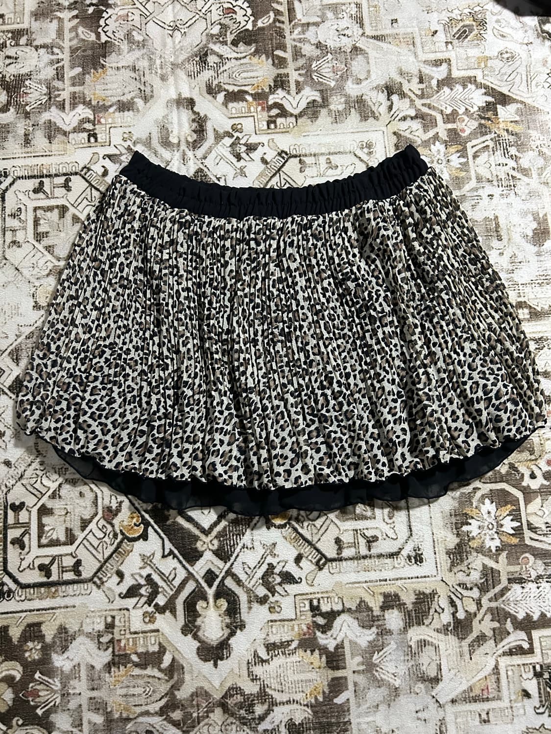leopard gal flare skirt 상품이미지1