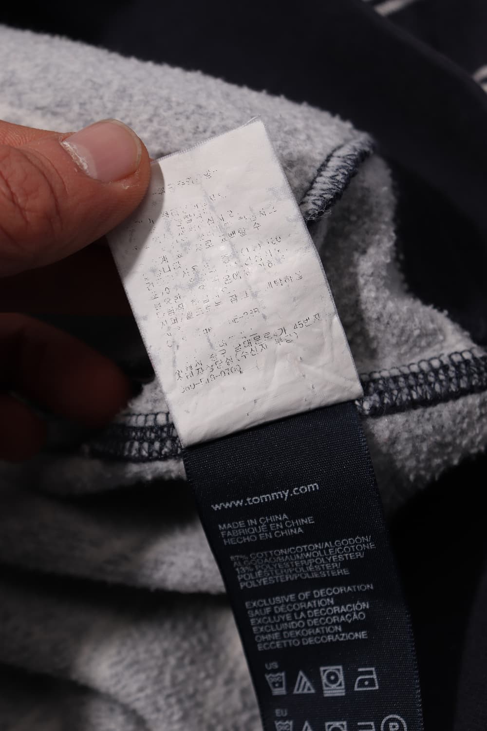 TOMMY HILFIGER 스트라이프 후드 집업 size M 상품이미지7