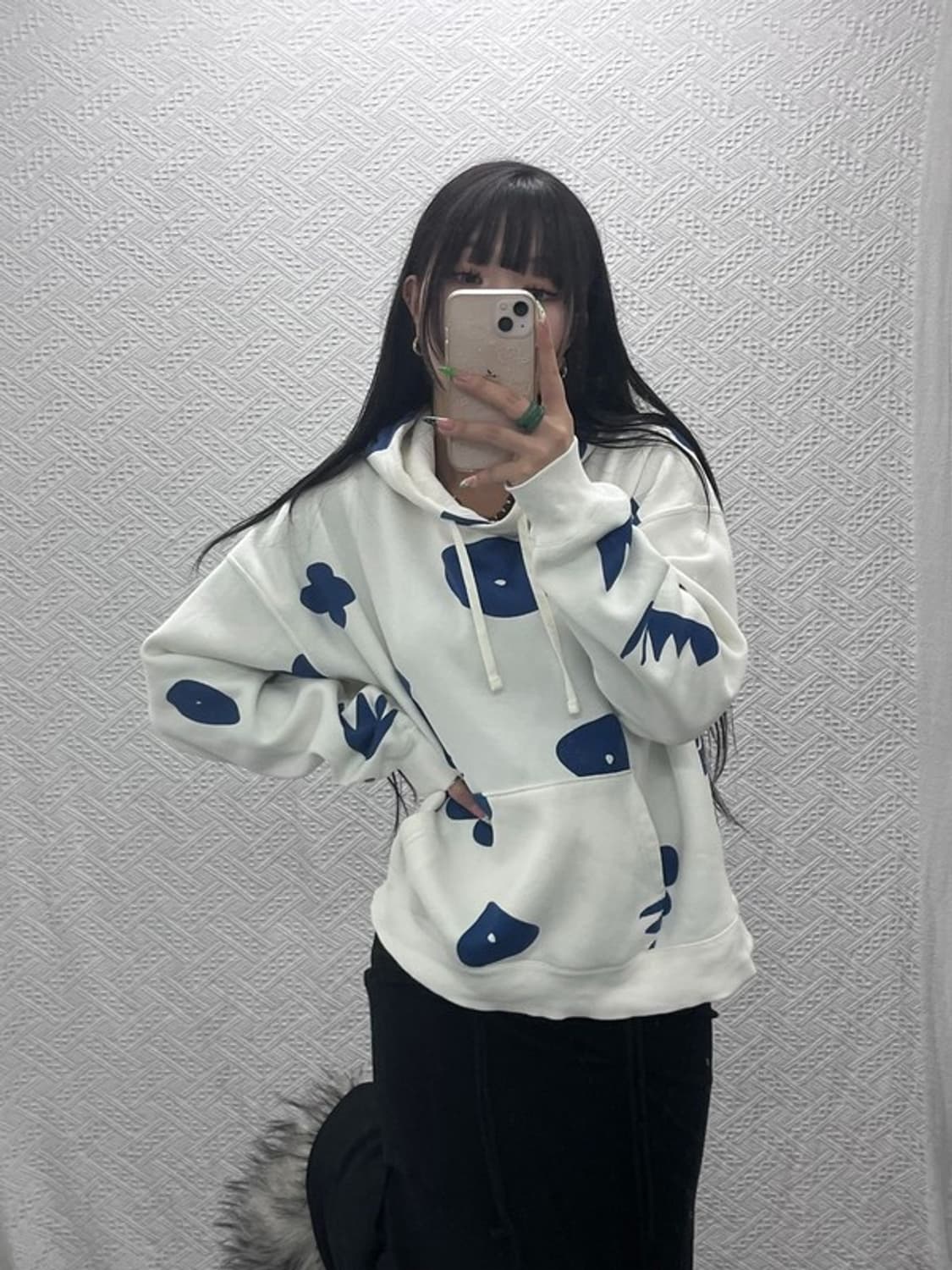 나이키 조던 아티스트 미아 리 키치패턴 기모 후드티 XL C09174 상품이미지1