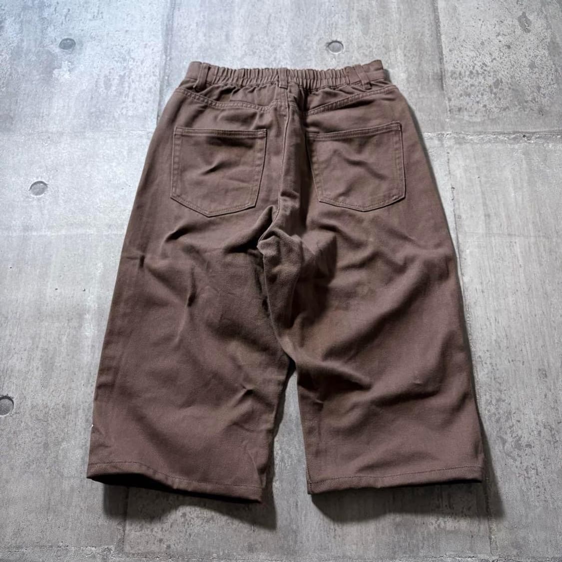 빈티지 00s 브라운 와이드 하프팬츠 7부 팬츠 상품이미지6