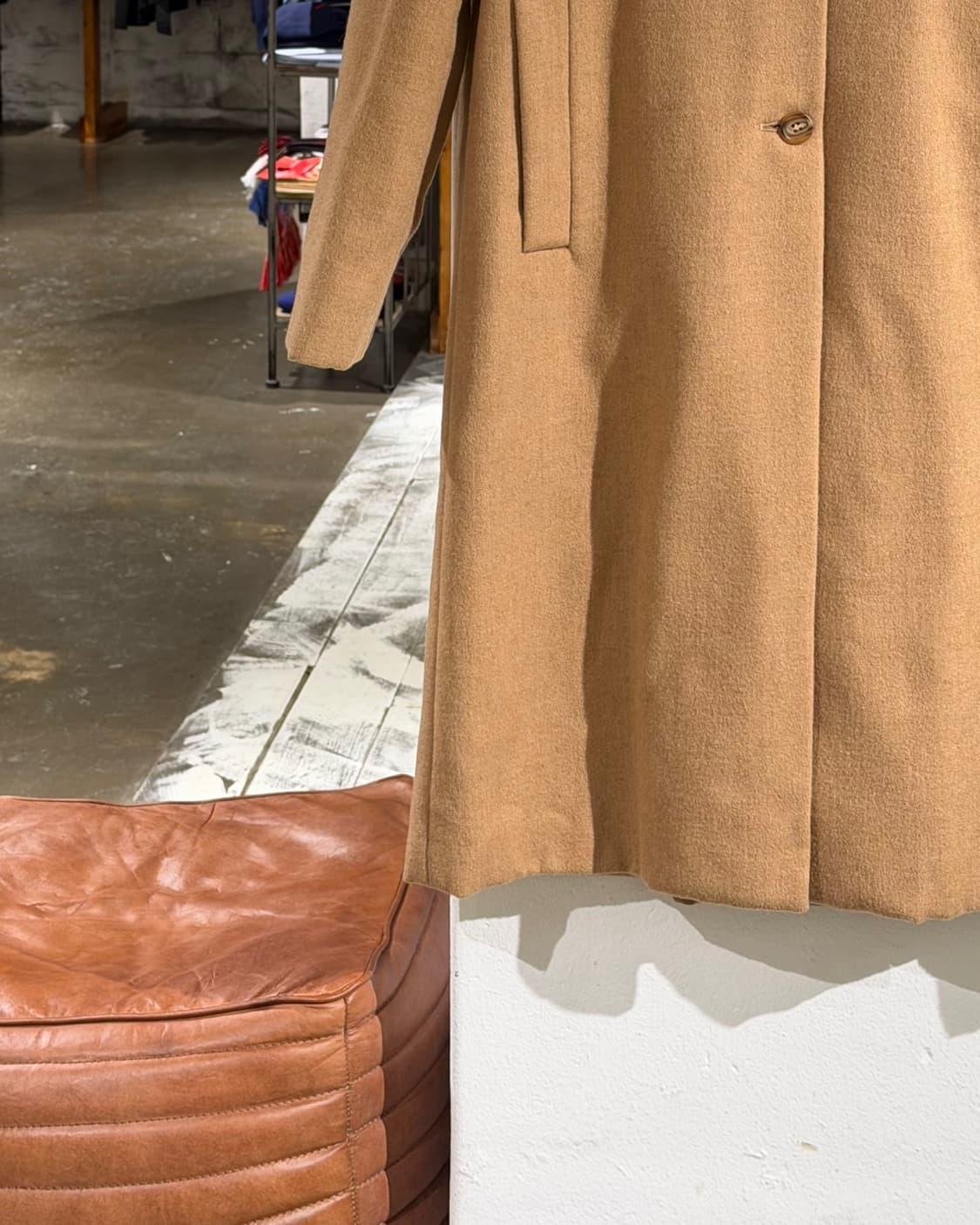 미우미우 베이지 클래식 울 코트 상품이미지5