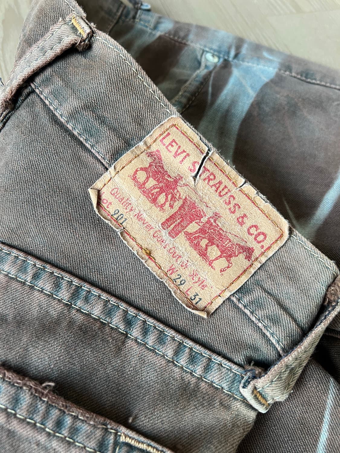 리바이스 901  다잉 데님팬츠 상품이미지3