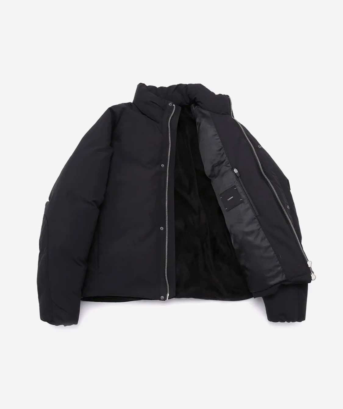 [L] 일꼬르소 미니멀 숏 다운 점퍼 블랙 상품이미지3