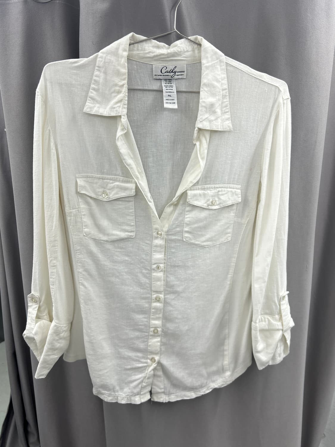 코튼혼방 린넨 셔츠 상품이미지1