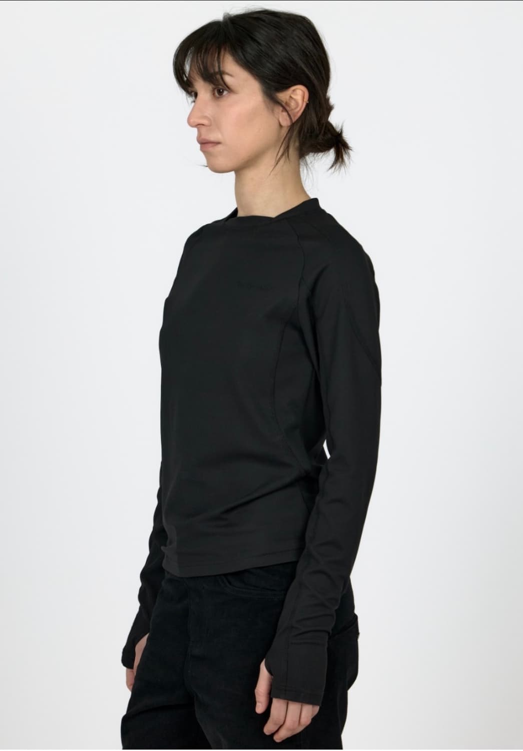 Mpa GRID LONG SLEEVE WOMAN (BLACK) 상품이미지1
