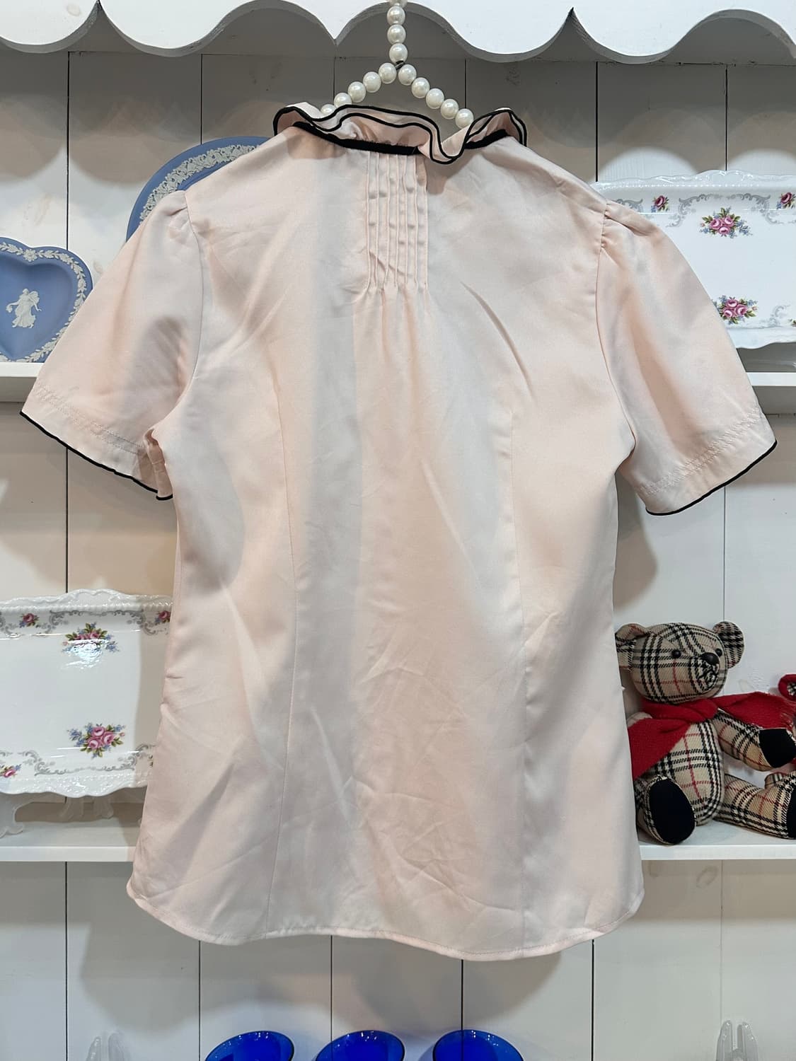 프릴 리본 블라우스 상품이미지3