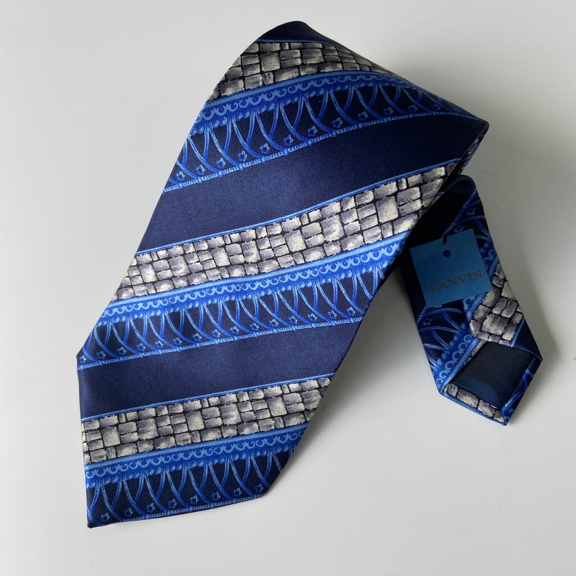 택달린 미사용품 랑방 정품 명품넥타이 (LANVIN) 상품이미지4