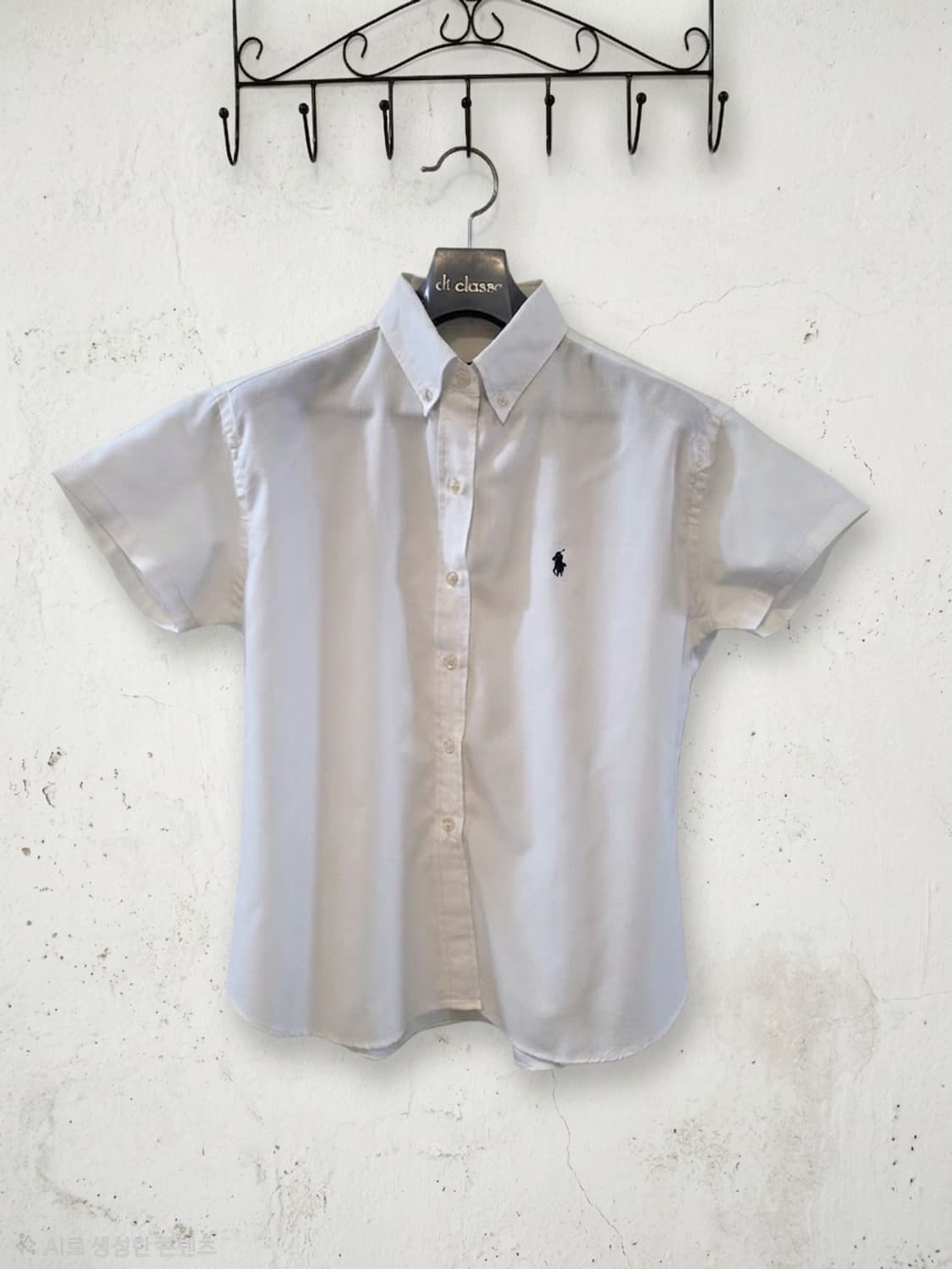 폴로 랄프로렌 화이트 반팔 셔츠 XL 상품이미지1