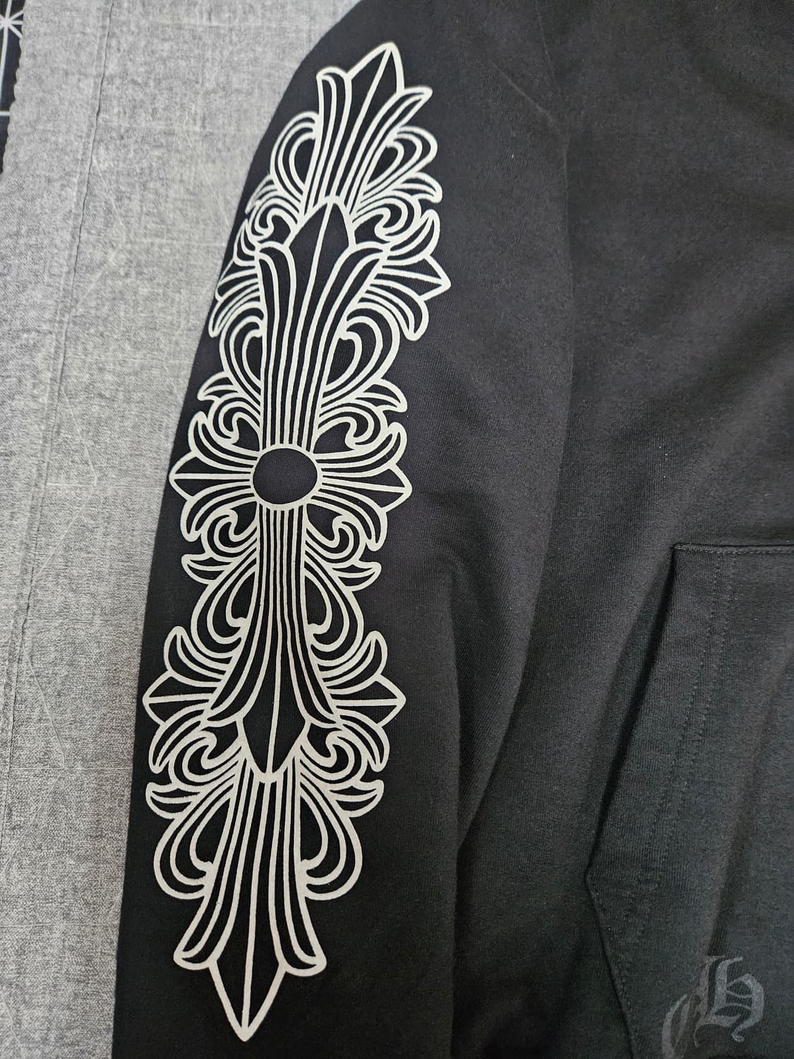 크롬하츠 홀스슈 플로랄 헤비웨이트 집업 S 상품이미지3