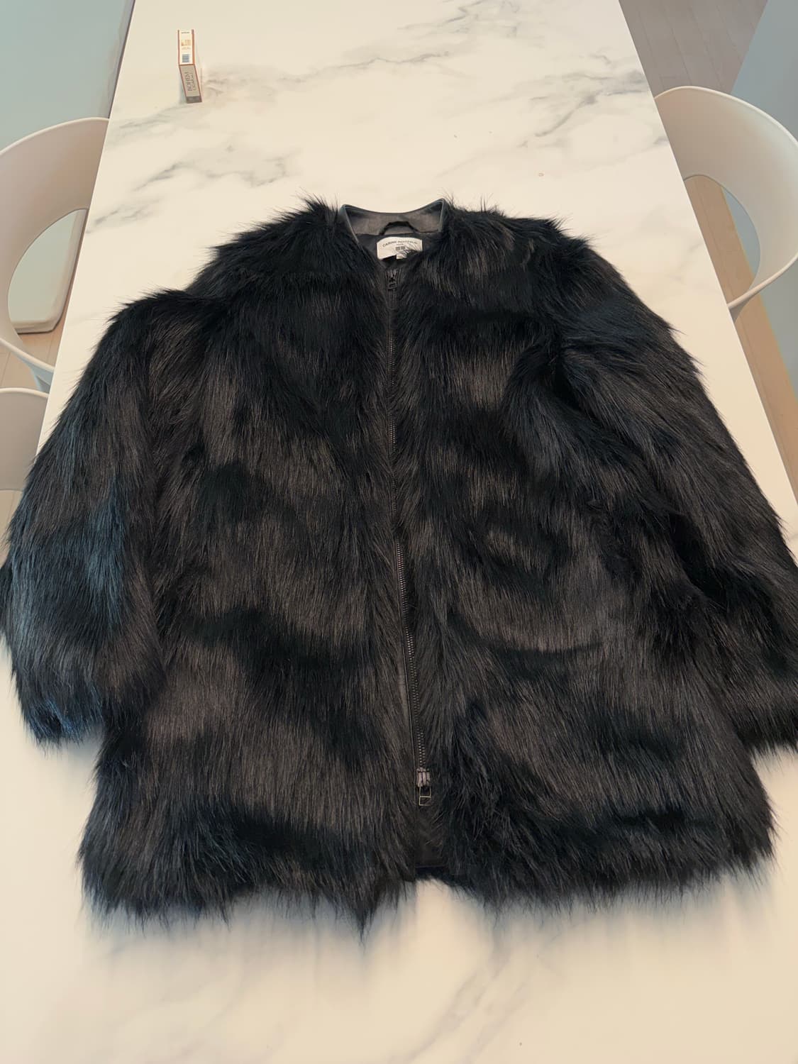 캐런 로이필드 X 유니클로 퍼 자켓 L 정품 상품이미지5