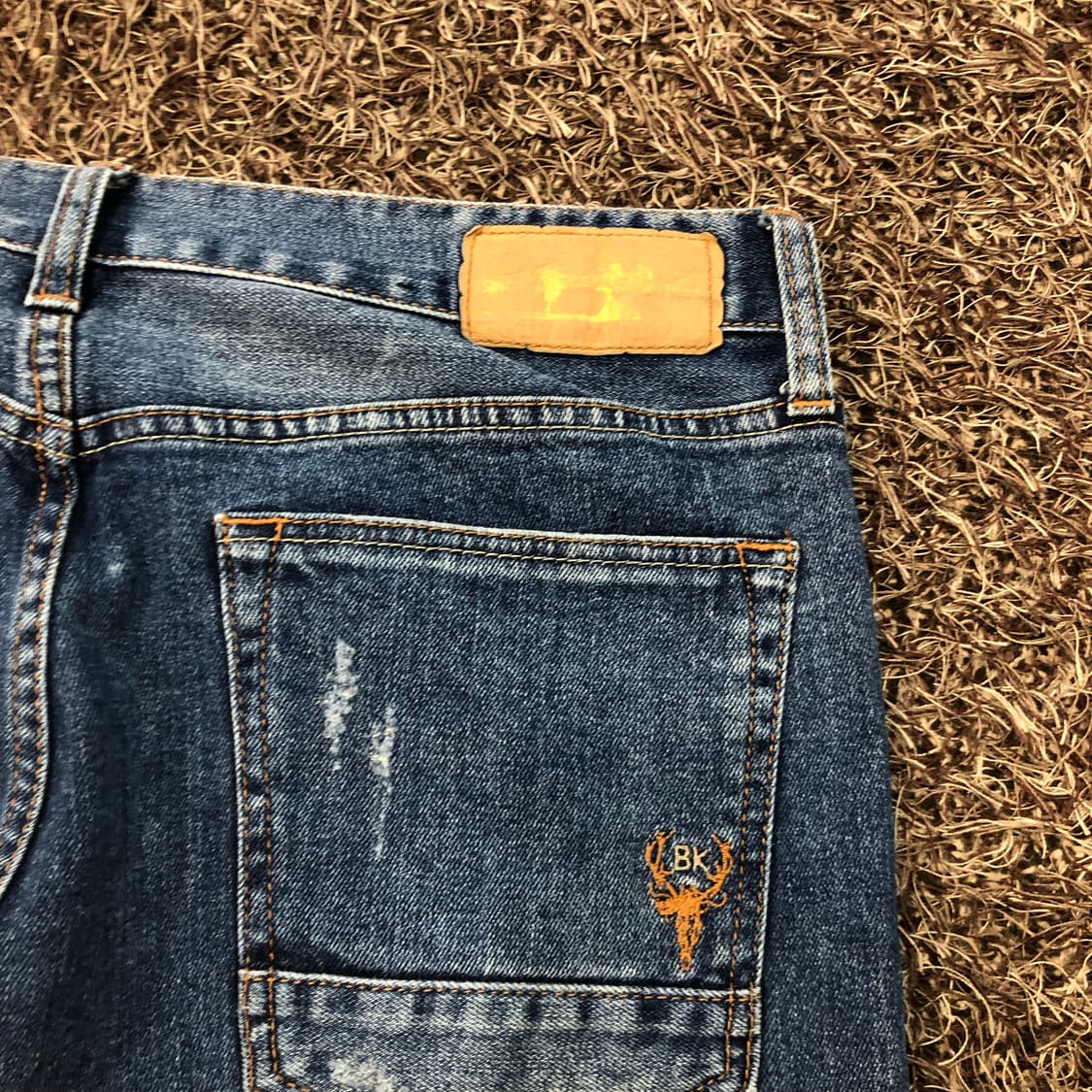 32 버커루 워싱 데미지 디스 데님 팬츠 상품이미지4