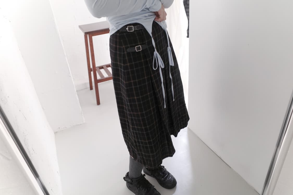 check buckle skirt 상품이미지5