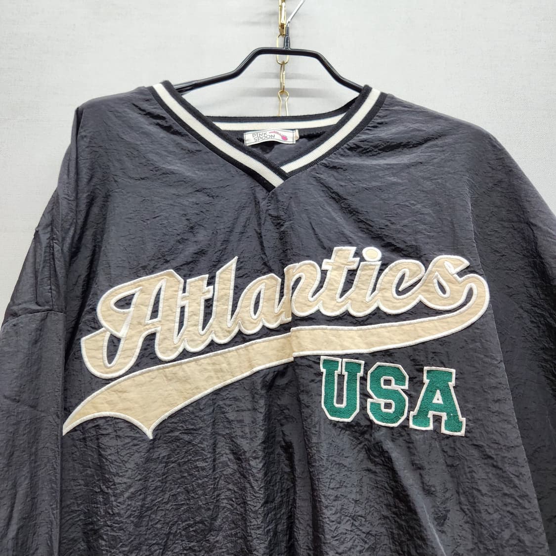 USA 빈티지 로고 나일론 스트링 아노락 XL(2XL) 상품이미지2