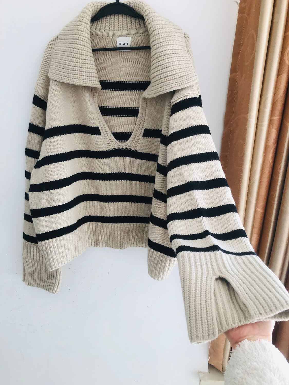 케이트 KHAITE 100% 캐시미어 스트라이프 니트 상품이미지2