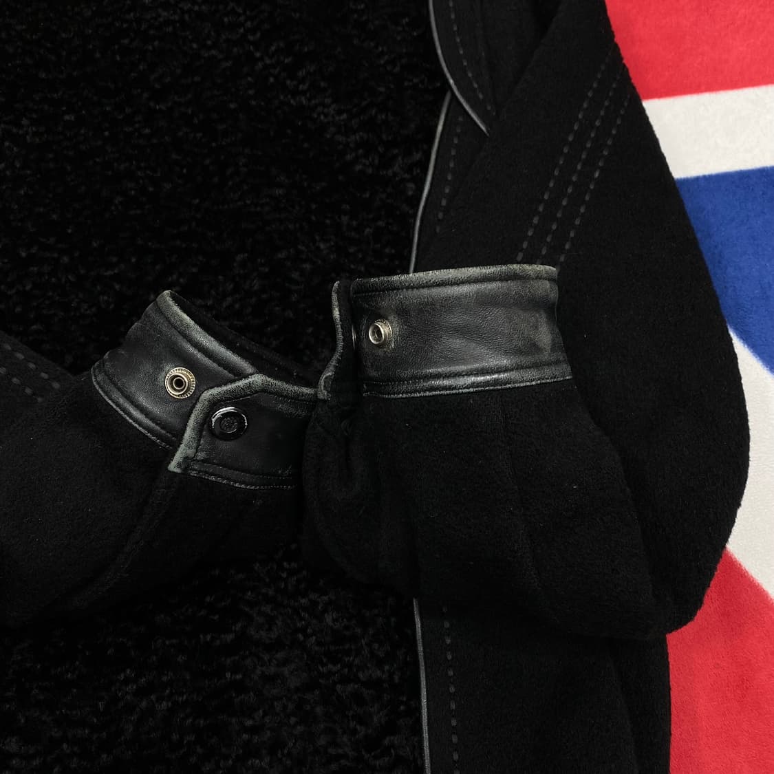 빈티지 양가죽 배색울자켓 100 상품이미지7