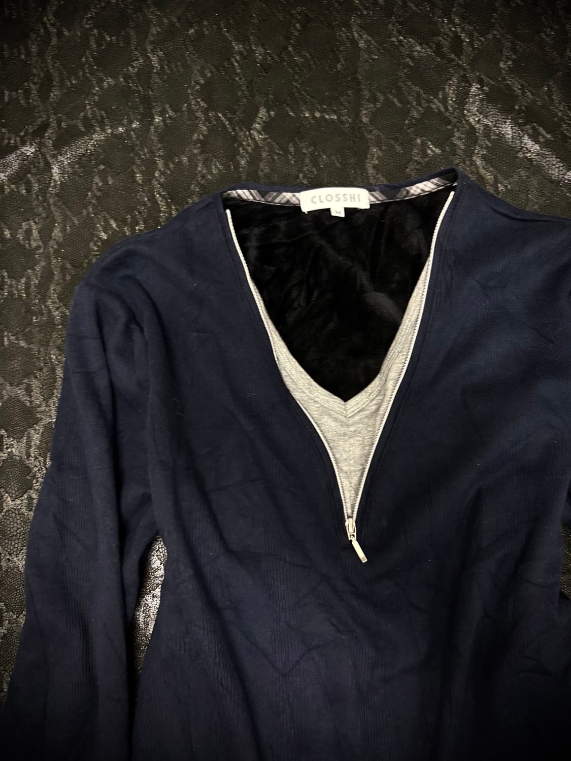“Vintage”Navy Minimal Mood Grey Layered  상품이미지3