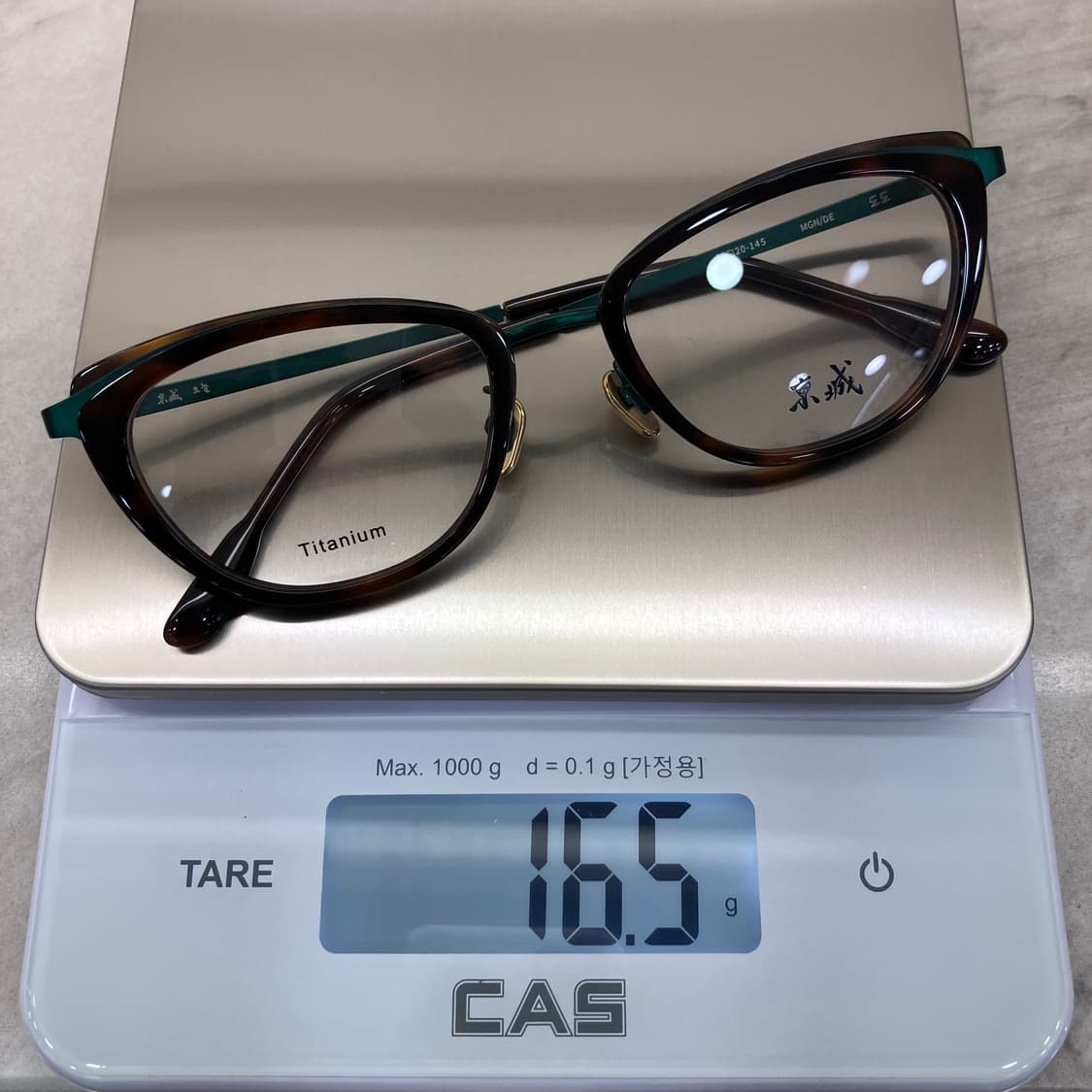C27 경성 京城 오늘 그린 레오파드 솔텍스 캣아이 메탈 안경 상품이미지9