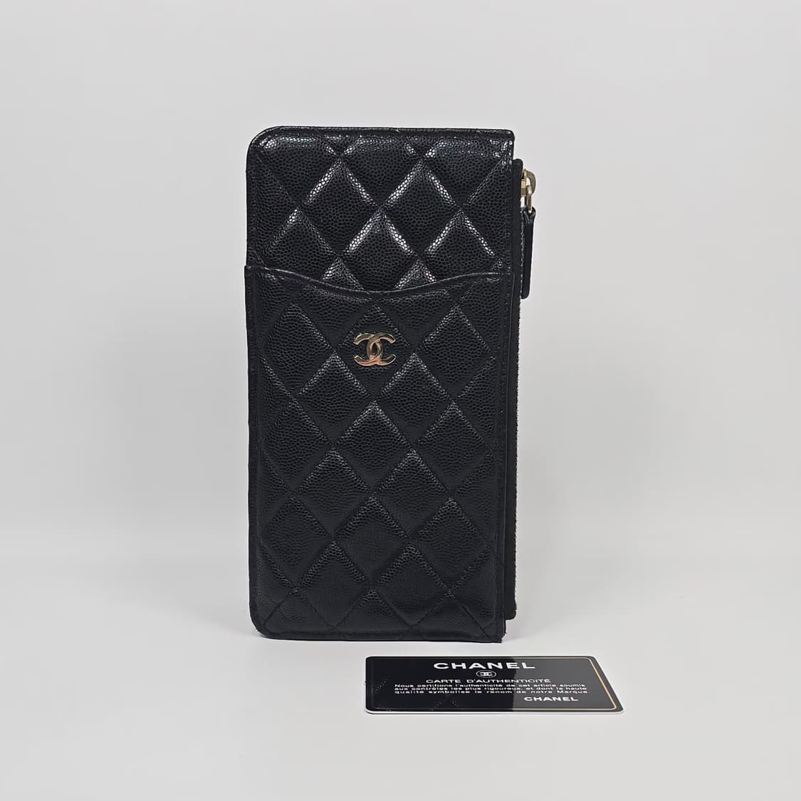 샤넬 캐비어 CC로고 폰홀더 카드지갑 상품이미지1