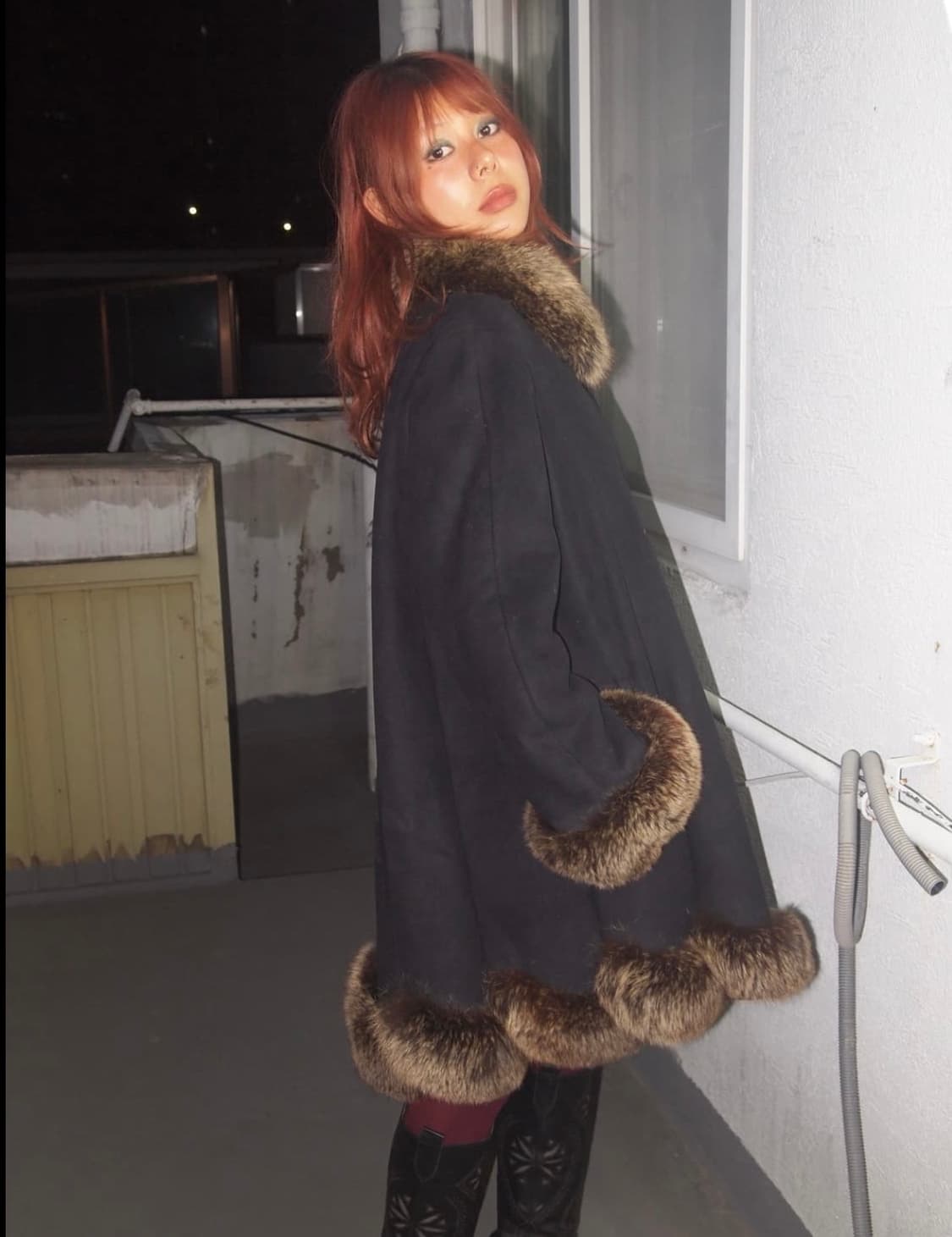 리얼 퍼 트리밍 코트 상품이미지2