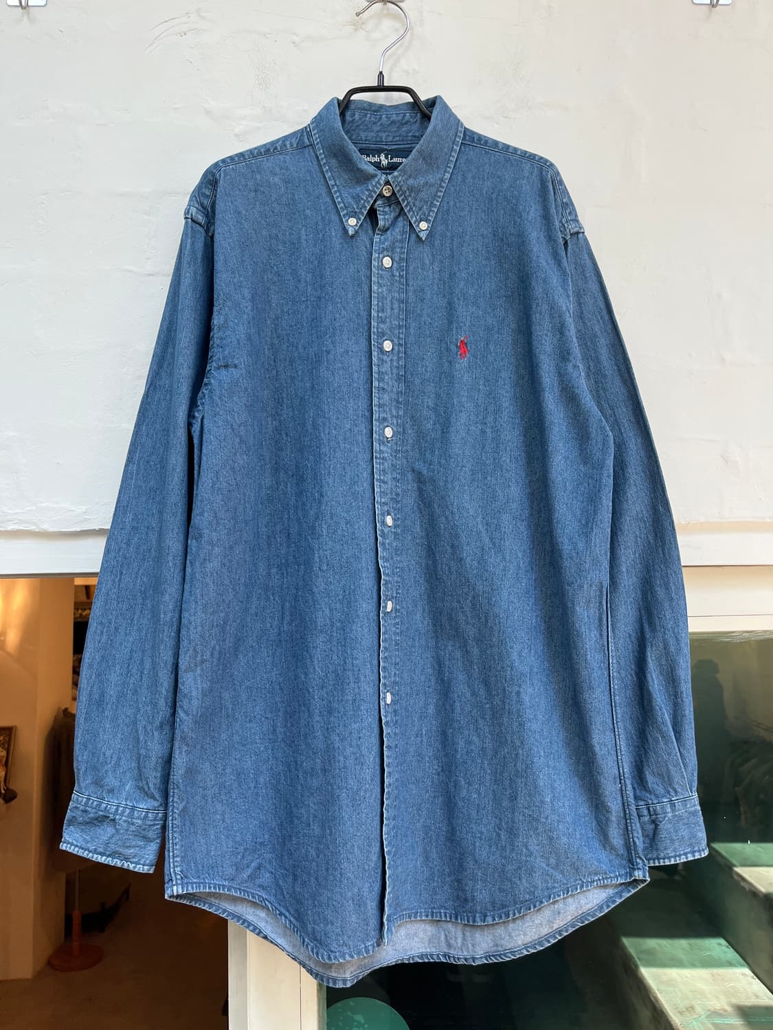 Ralph Lauren 코튼 청남방 M 상품이미지1