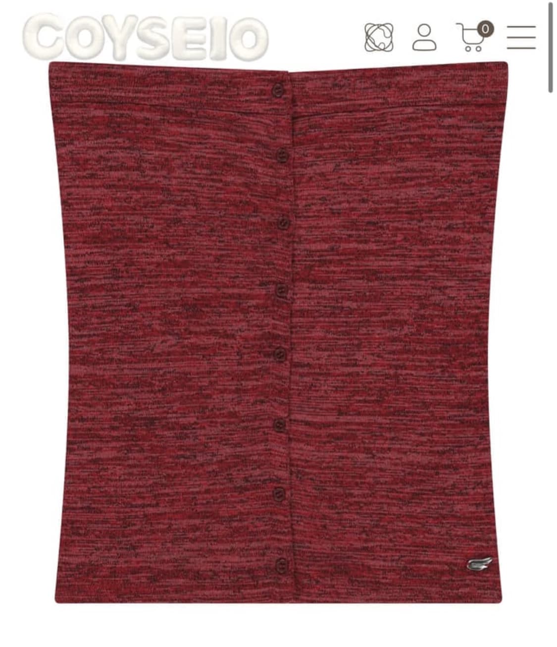 코이세이오 니트 튜브탑 레드 상품이미지1