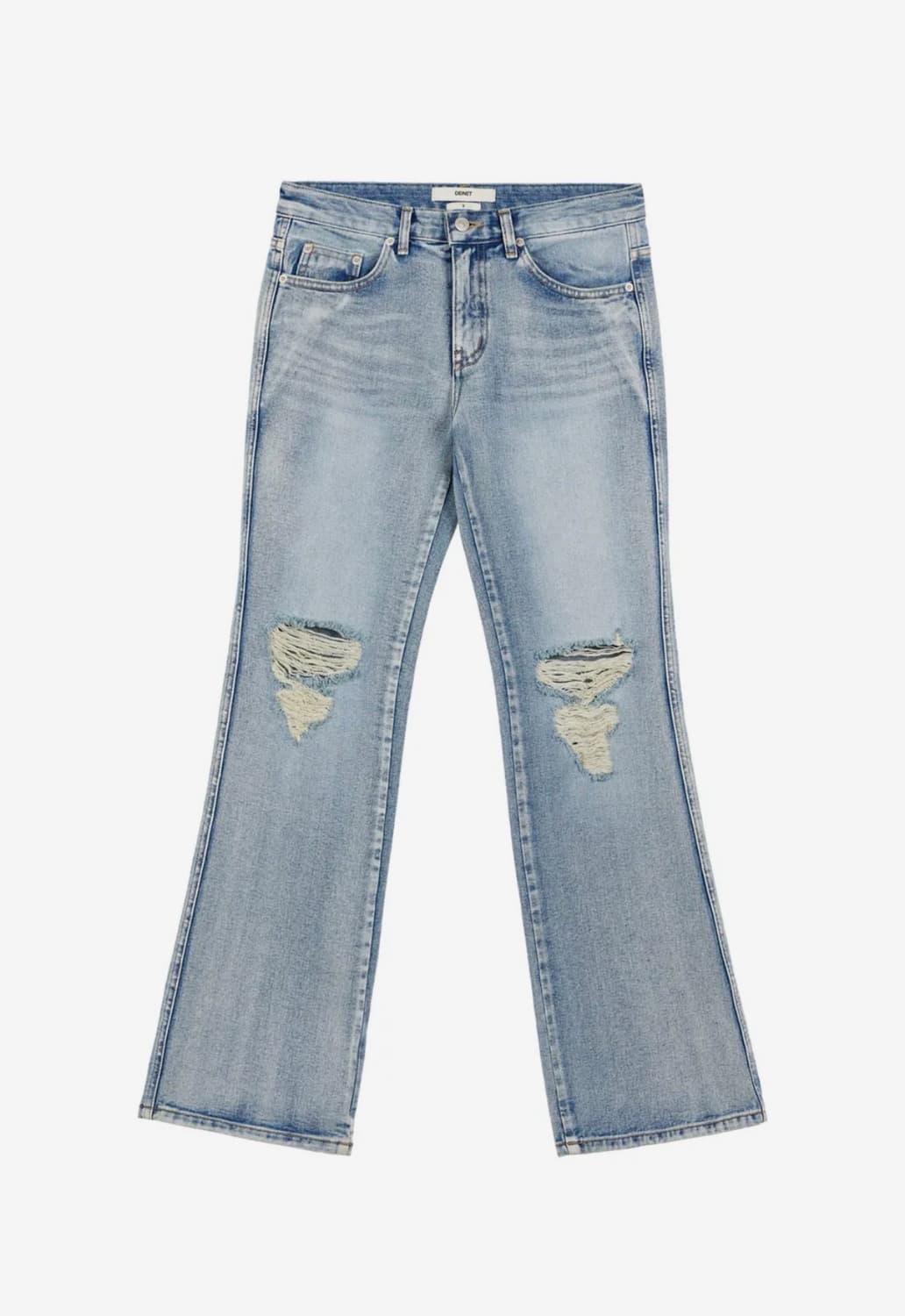 다이닛 RIPPED DAMAGE BOOTS CUT DENIM 상품이미지1