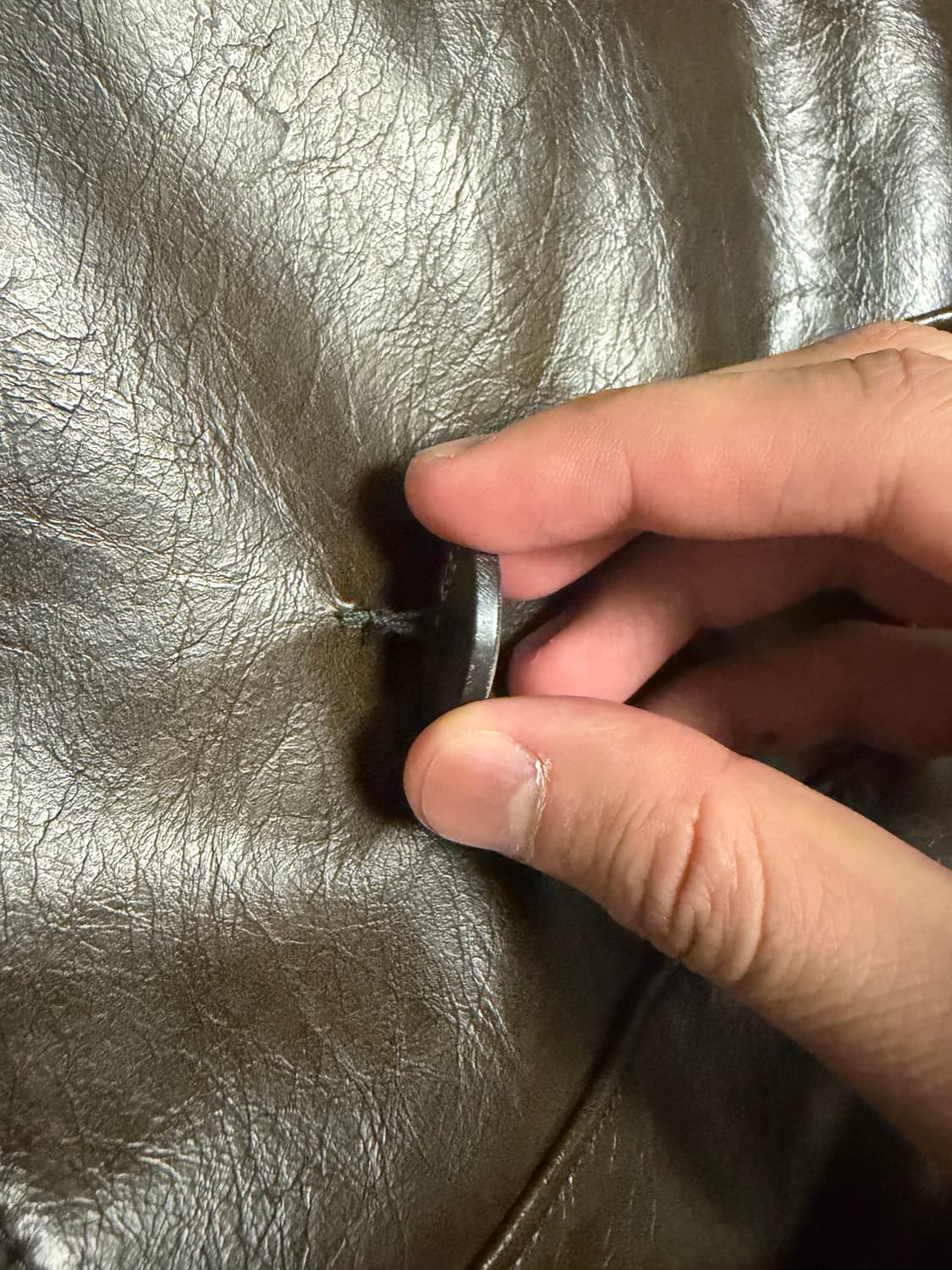 비슬로우 퍼플라인 레더 카코트 M 상품이미지4