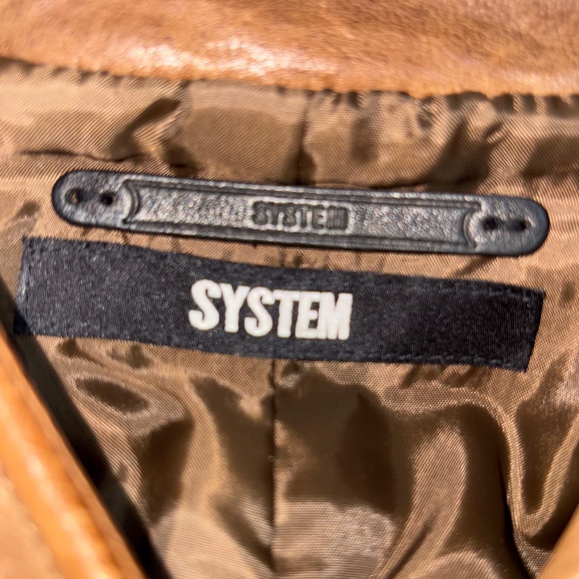 [M] SYSTEM Lambskin Leather Jacket 상품이미지5