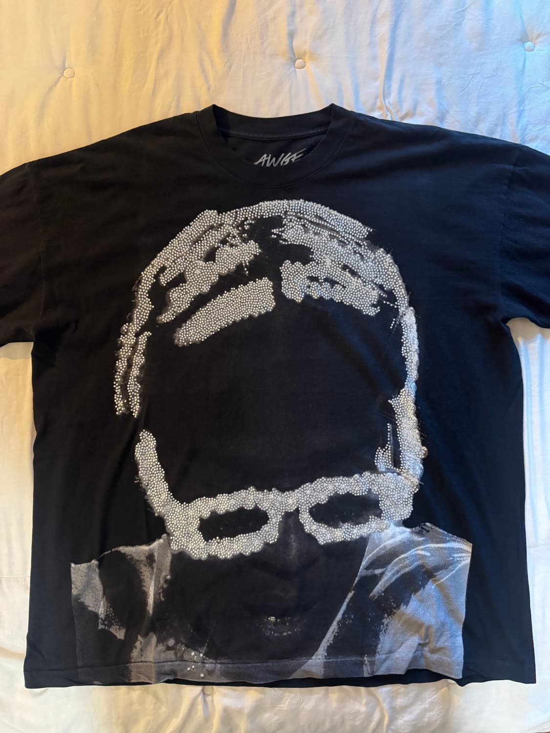 awge 돈비덤 라인스톤 티셔츠 상품이미지1