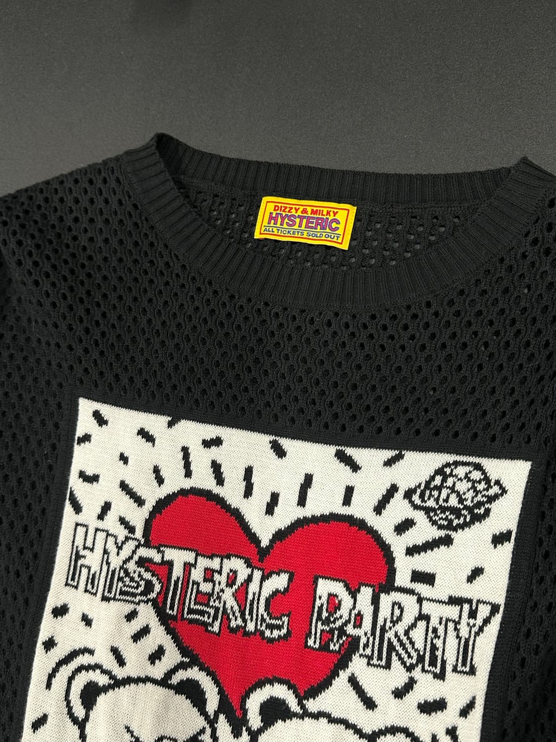 히스테릭 글래머 퍽베어 그물 니트 상품이미지5