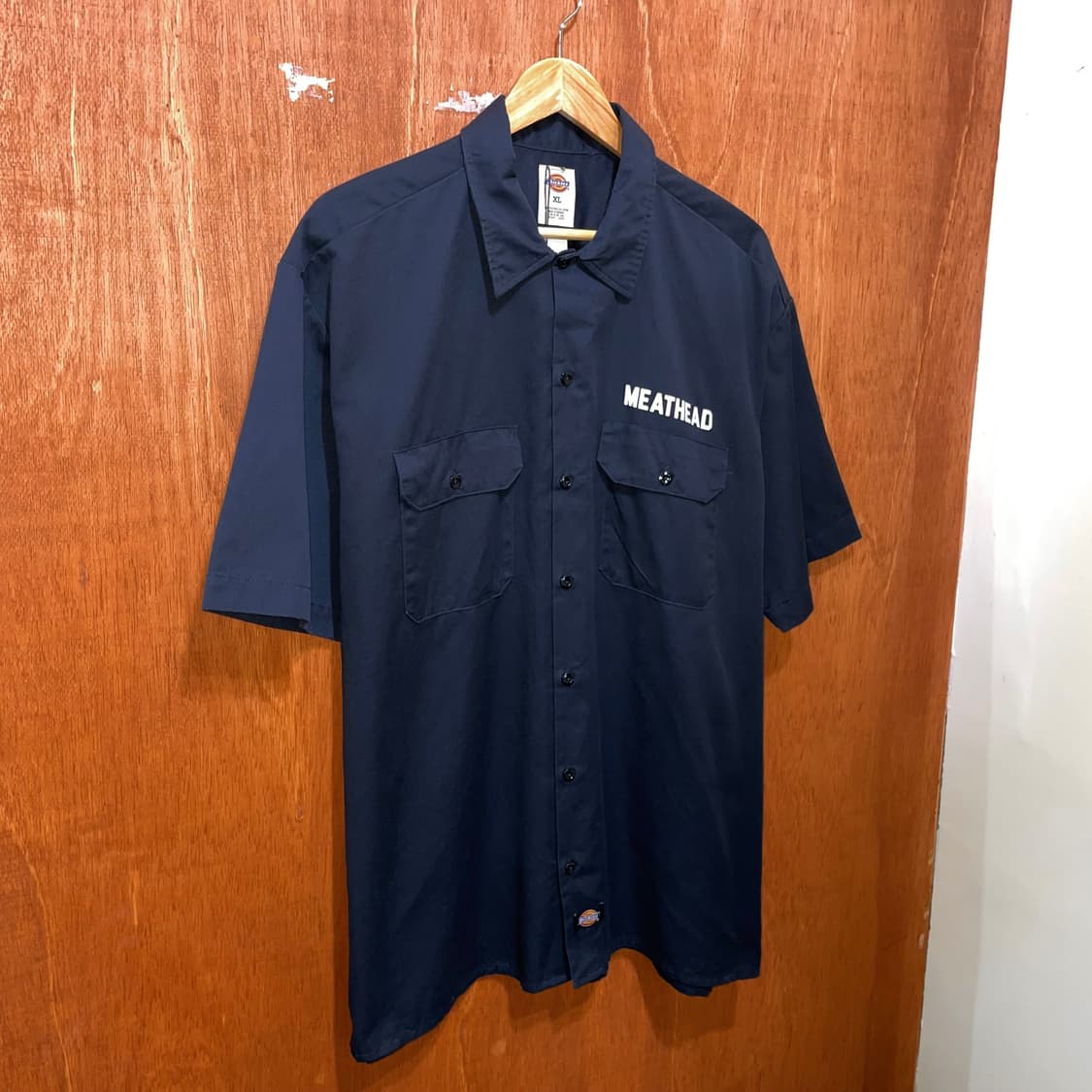 (XL) Dickies 디키즈 프린팅 반팔 워크 셔츠 블랙   상품이미지3
