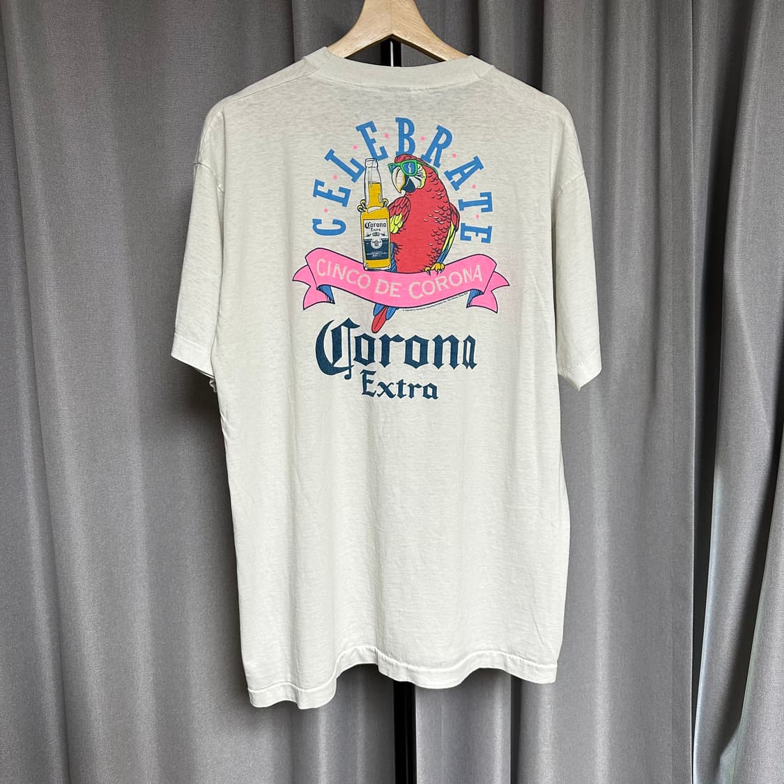 빈티지 90s 코로나 앵무새 애니멀 티셔츠 상품이미지2