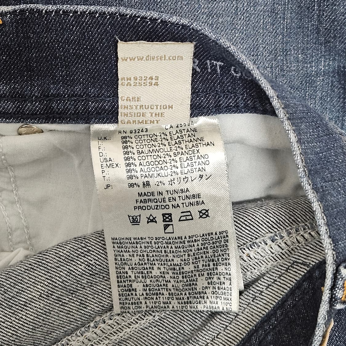 32) 디젤 Tepphar 테파 스판 데님팬츠 상품이미지5