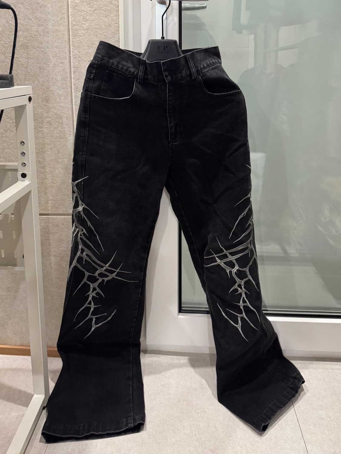 Japanese denim 블랙 플레어 진 상품이미지1