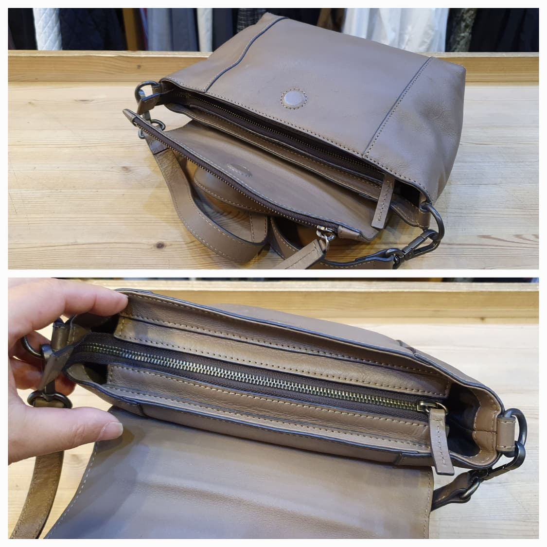 만다리나덕 레더 크로스백  상품이미지3