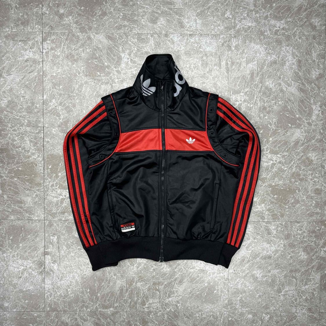 아디다스 페이크레더 파이어버드 걸즈 트랙탑 희귀져지(90) 상품이미지2