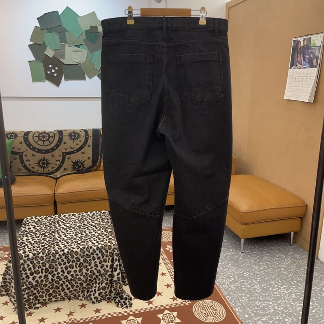 언유즈드랩 스트릿펑크 절개라인 버튼업 데님팬츠 L C09028 상품이미지4