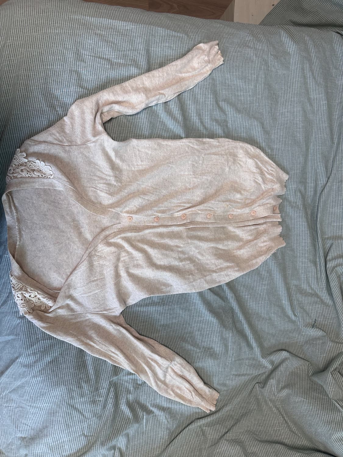 모리걸 아오이유우 빈티지 미디 가디건 상품이미지5