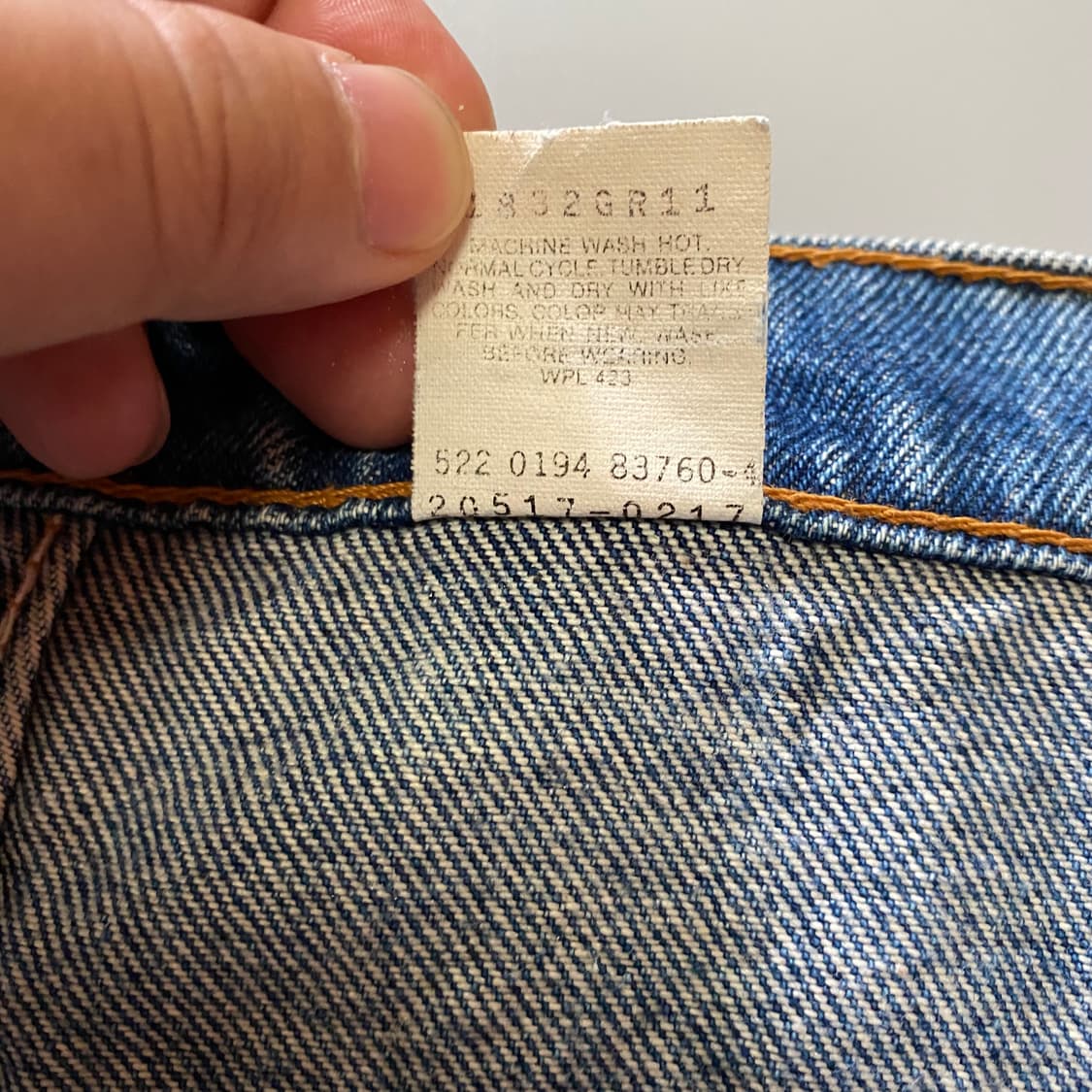(33x30)94s 리바이스 517 오렌지탭 데님청바지 상품이미지10