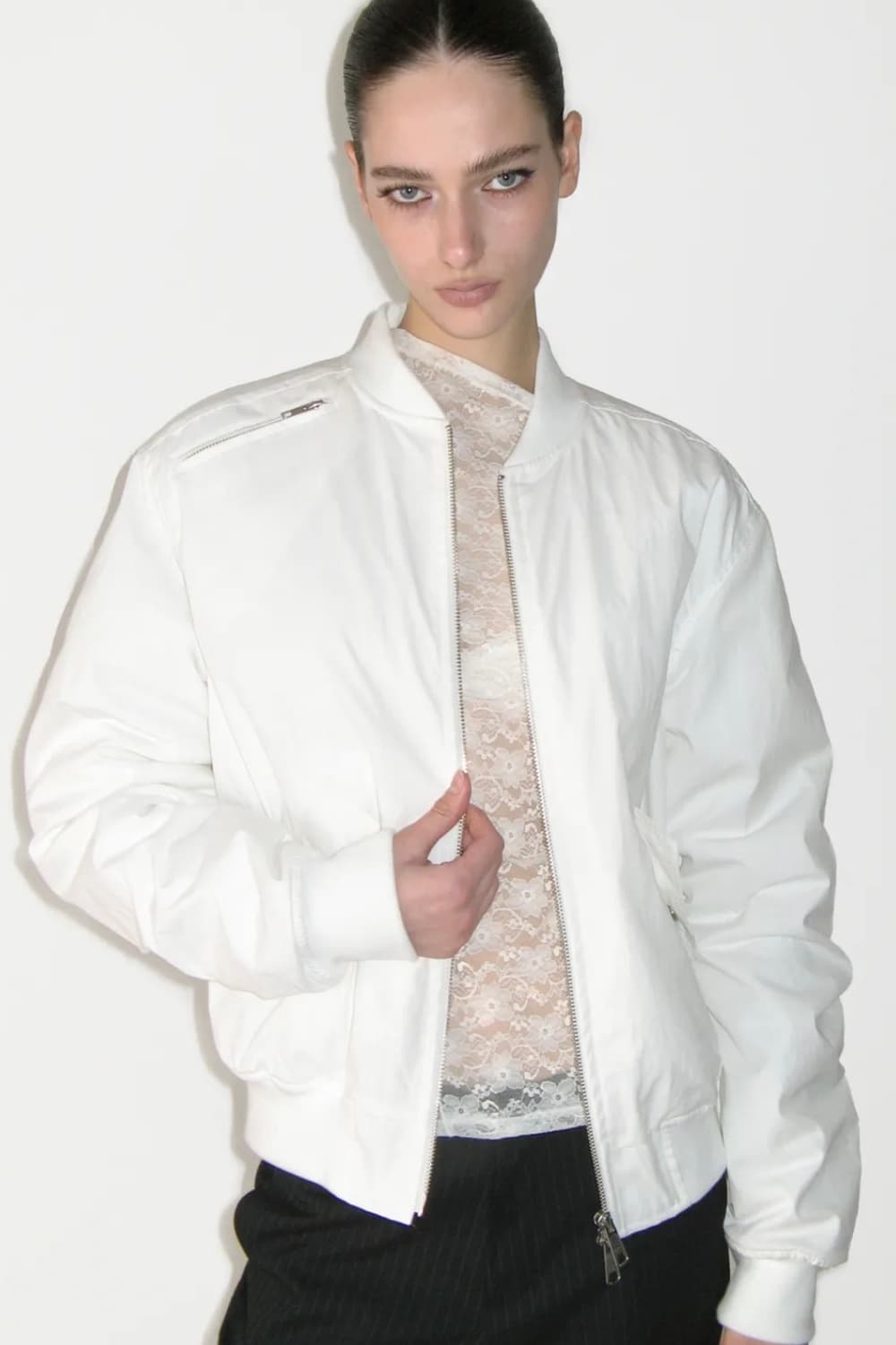 썬번프로젝트 셔링 봄버 자켓 구해요 상품이미지2