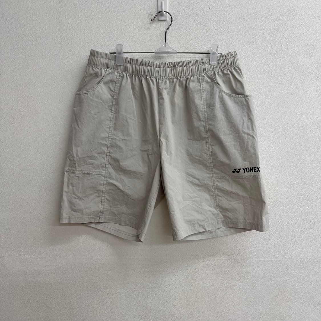 요넥스 그레이 남녀공용 포켓 절개 포인트 테니스 반바지(100) 상품이미지1
