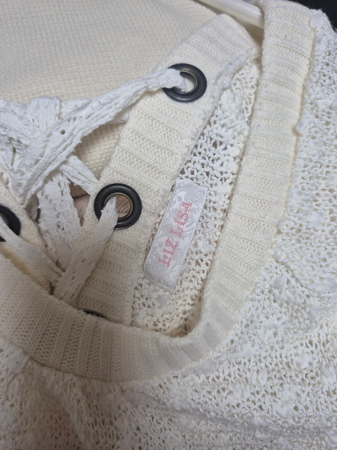 리즈리사 폰쵸 니트 가기바리 상품이미지6