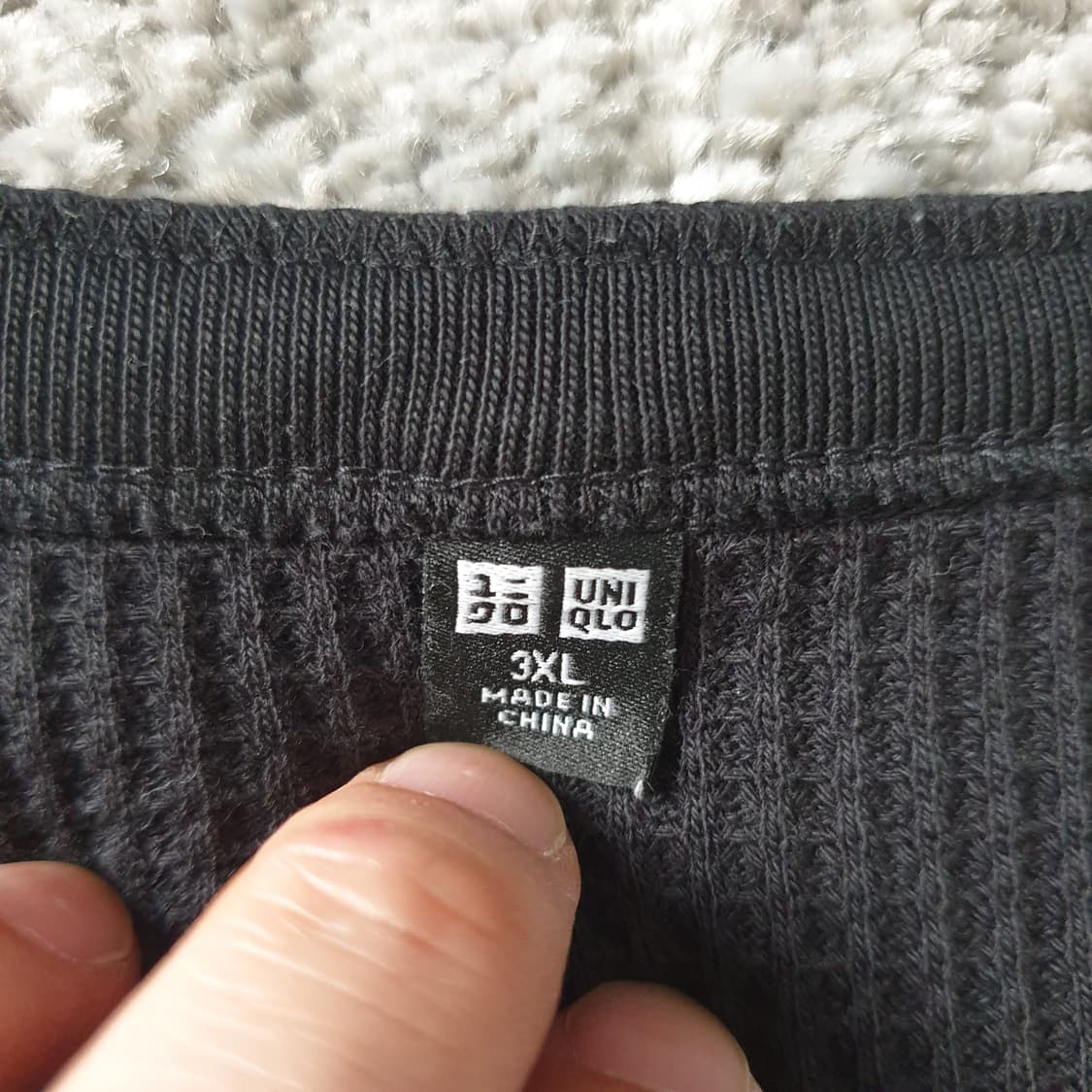 [무료배송] 유니클로 와플 헨리넥 긴팔 티셔츠 상품이미지2