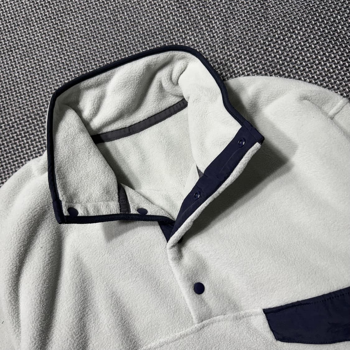 (새상품) 빈티지 아웃도어 플리스 스냅티 상품이미지4