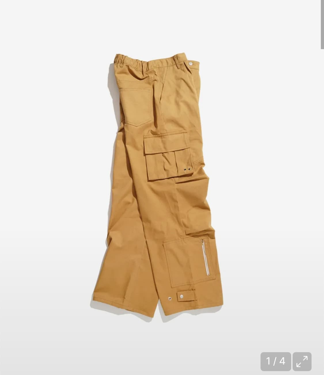 논플로어 프라그먼트 카고 팬츠 베이지 L 상품이미지1