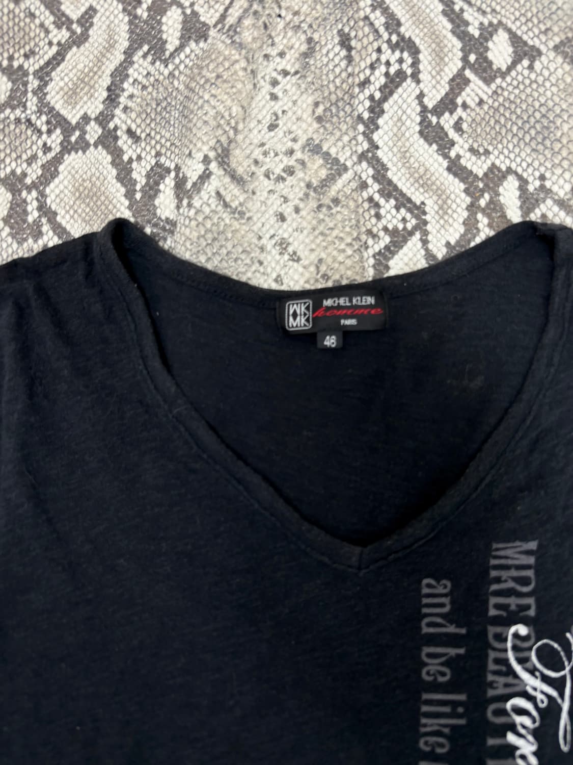“Michel Klein” Y2K Lettering Tee 상품이미지3