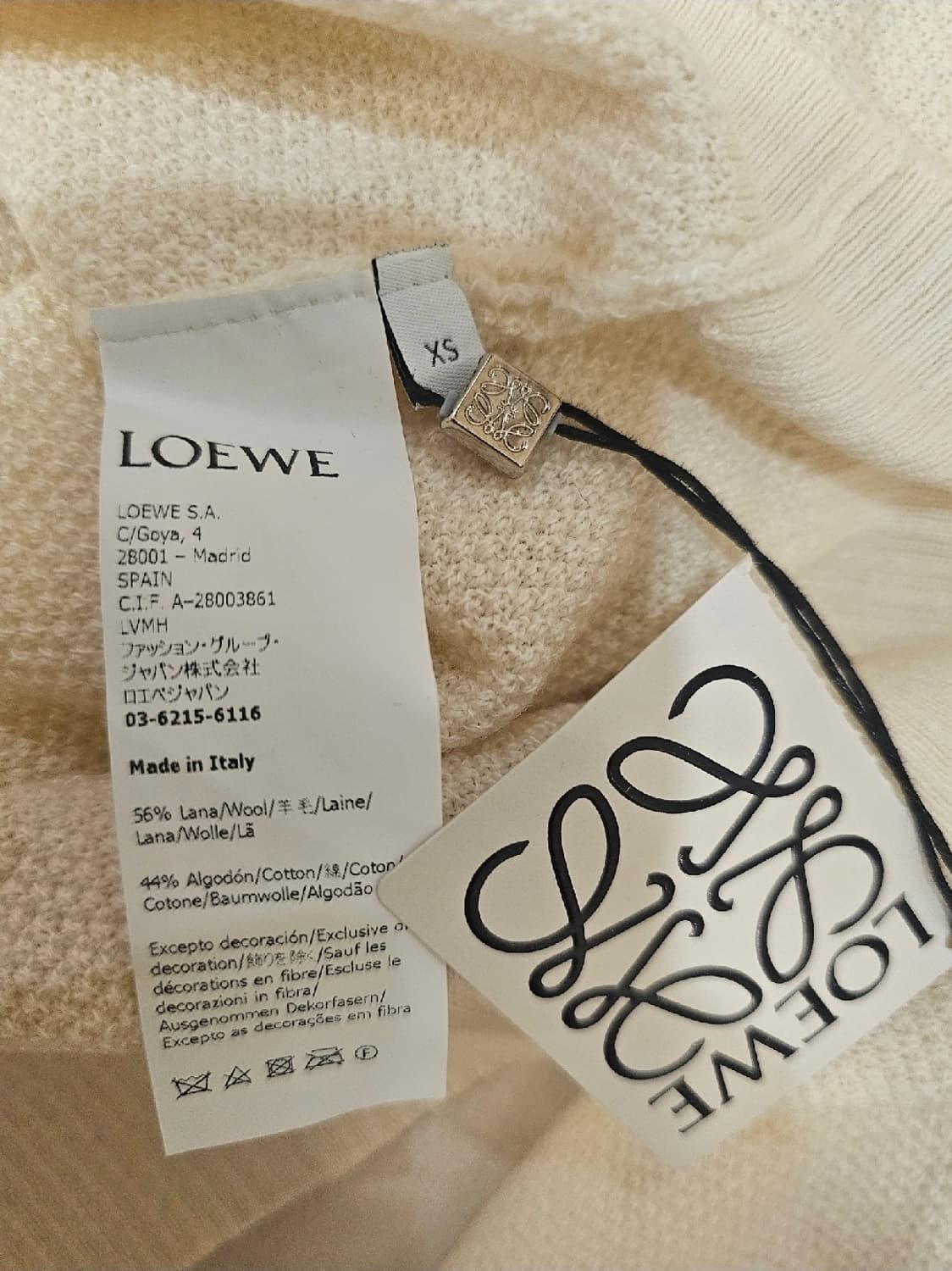 새제품 로에베 여성니트 XS 아나그램 크루넥 스웨터 상품이미지3