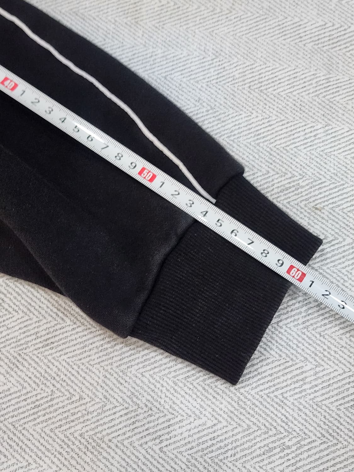 [L] 크로스드레슬리 블랙 약기모 후드집업 L사이즈 상품이미지9