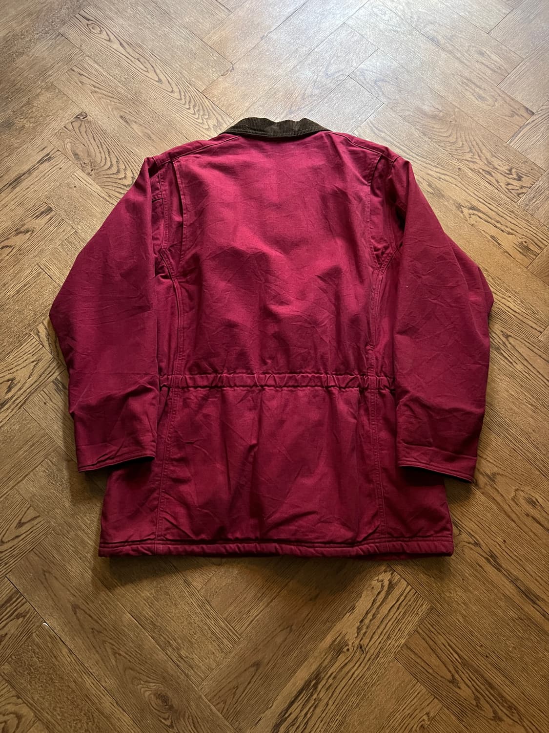 [M]90's 엘엘빈 USA 쉐르파 라이닝 버건디 헌팅 자켓 상품이미지7